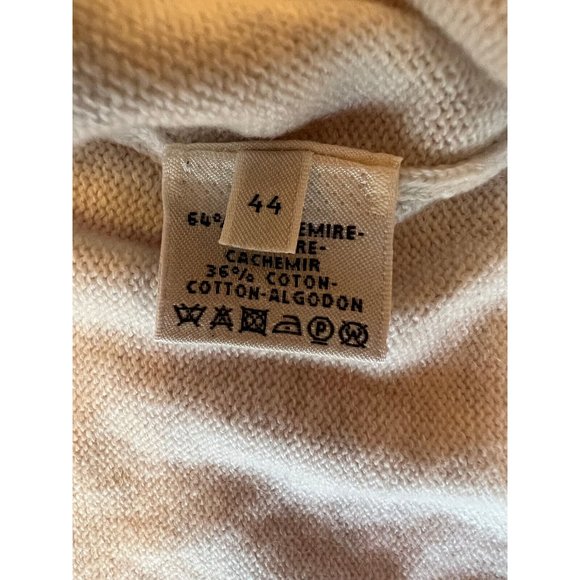 New Hermes Zippered Womens Cardigan Cashmere Cotton Sweater - Picture 10 of 14